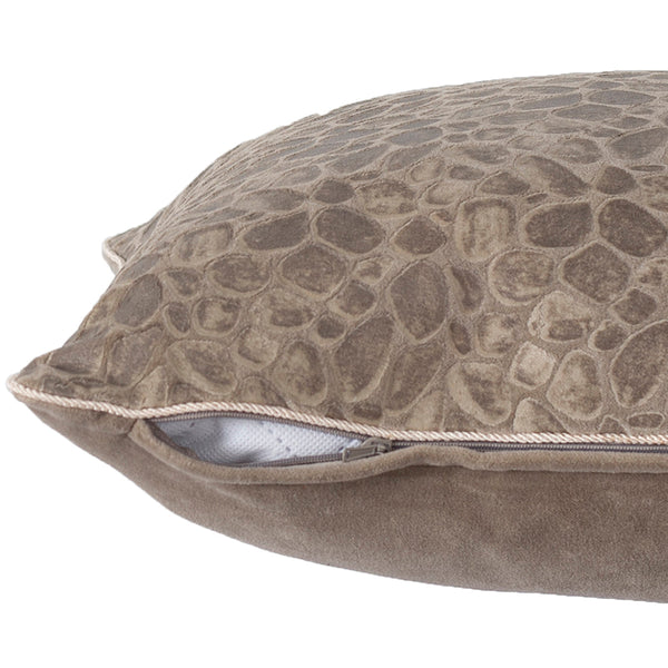 Vintage Transparent Foile Print Ore-Rerun Cushion Cover Neutral