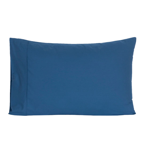 Slumber Solid 2PC Pillow Case Set Saxsony Blue