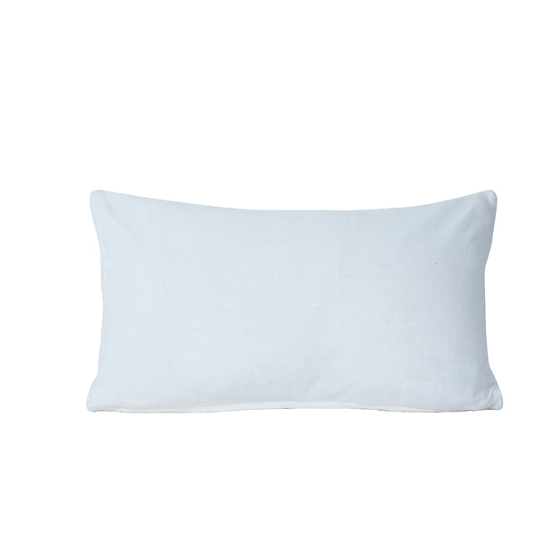 Tranquil Essence Adornment Lacery Embroidered 100% Cotton Beige Cushion Cover