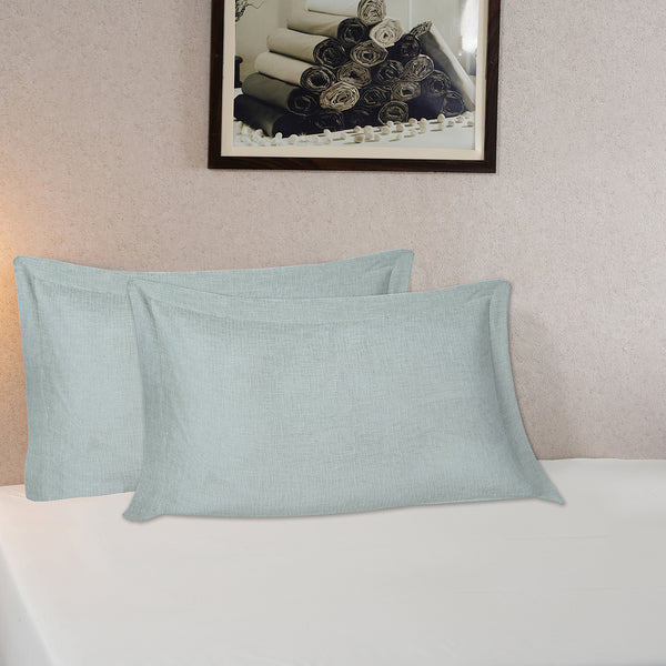 Tranquil Essence Burb Slub Beige 2 PC Pillow Sham Set