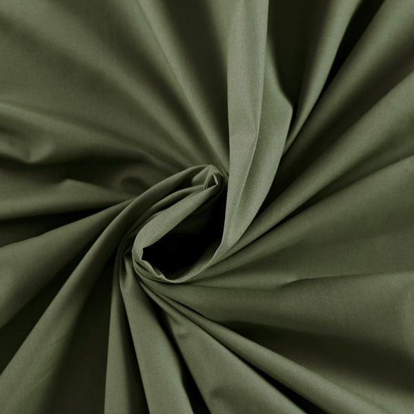 Slumber Plain Easy Care Percale 100% Cotton Green Crisp Bed Sheet with Pillow Case
