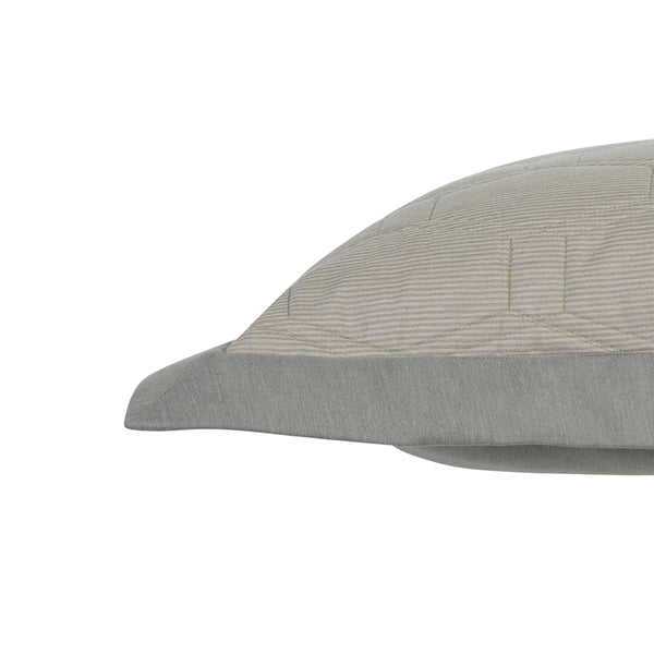 Pin Stripe Made With Egyption Cotton Ultra Soft Green Pillow Sham Set