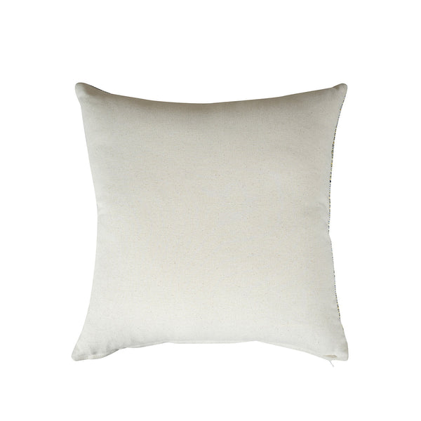 Whimsy Nature Milgrain Woven/Digital Printed 100% Cotton Blue Cushion Cover