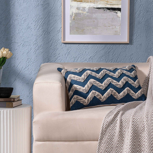 Whimsy Nature Tump Fade Woven/Digital Printed 100% Linen Rust Cushion Cover