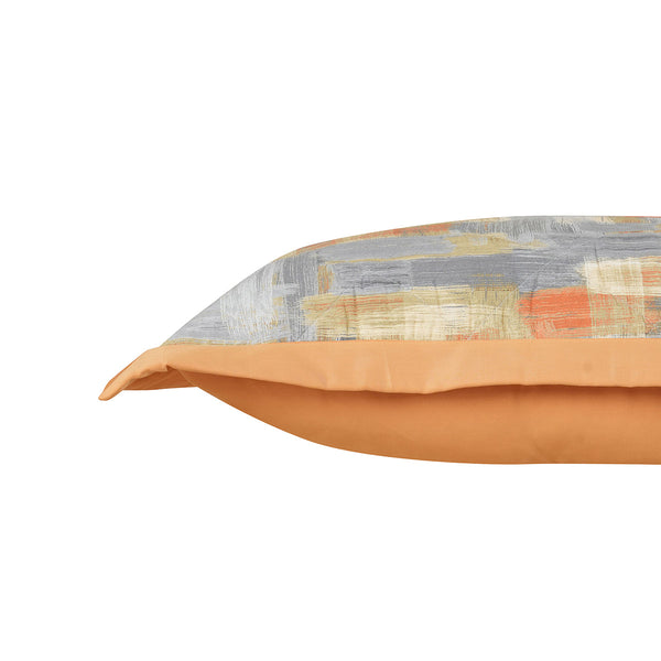 Whimsy Nature Brush Strokes Pillow Sham Set Rust