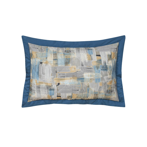 Whimsy Nature Brush Strokes Pillow Sham Set Blue