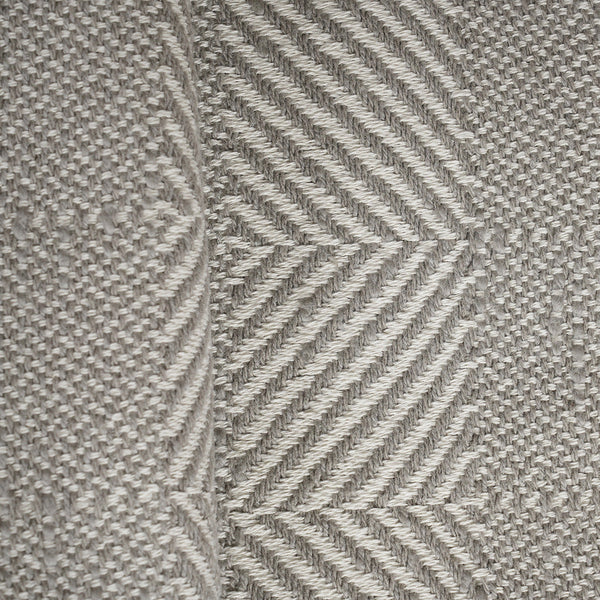 Rurban Elegance Fine Bone 100% Cotton 1PC Throw Grey