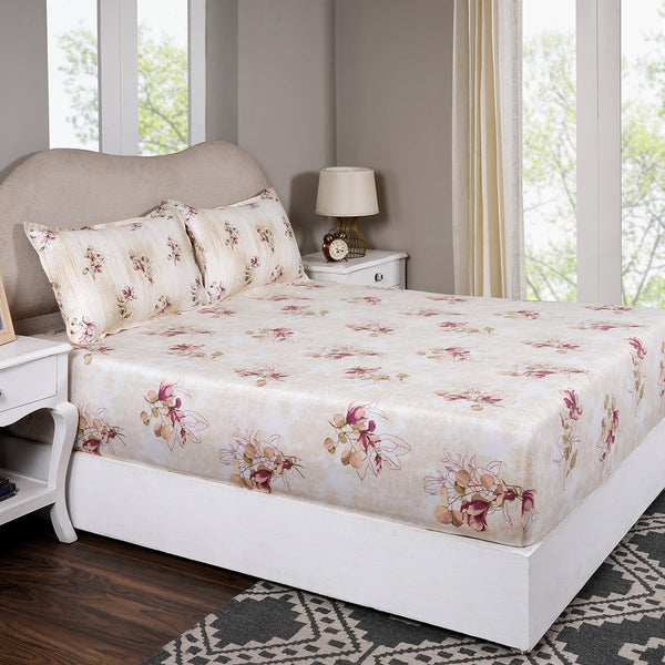 Sensory Bloom Everbloom 100% Cotton Blue Fitted Sheet with Pillow Case