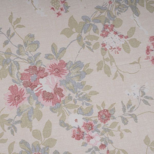 Sensory Bloom Flowerland 100% Cotton Red Fitted Sheet with Pillow Case