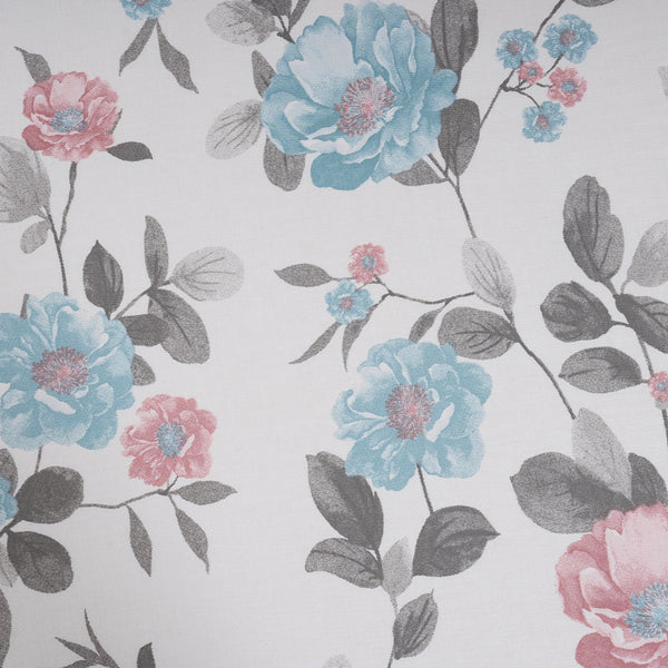 Sensory Bloom Blossom Meadow 100% Cotton Blue Fitted Sheet with Pillow Case