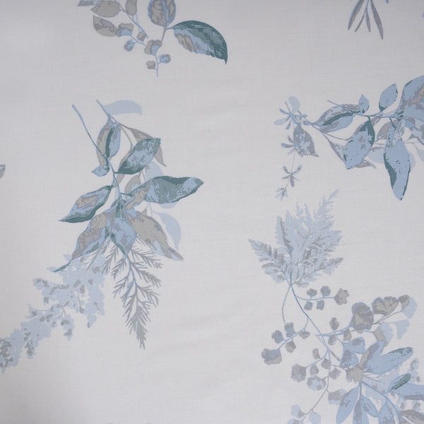 Sensory Bloom Edenia 100% Cotton Blue Fitted Sheet with Pillow Case