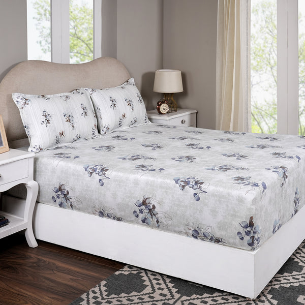 Sensory Bloom Everbloom 100% Cotton Peach Fitted Sheet with Pillow Case