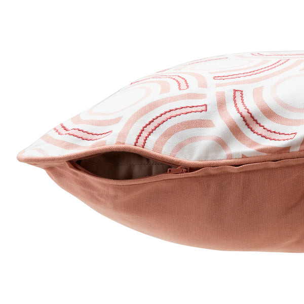 Spherical Wings Printed & Embroidered Cushion Cover