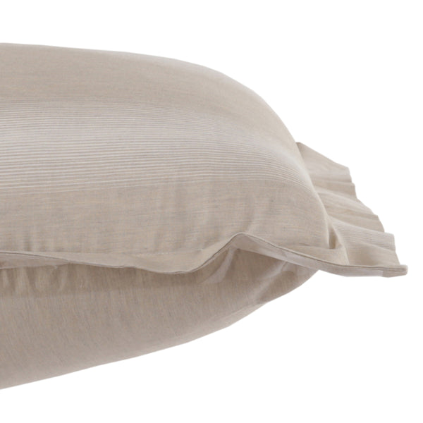 Rhythmic Stripe 100% Natural Egyptian Cotton Woven 2PC Pillow Case Euro Set