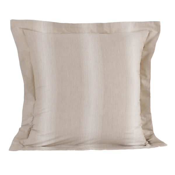 Rhythmic Stripe 100% Natural Egyptian Cotton Woven 2PC Pillow Case Euro Set