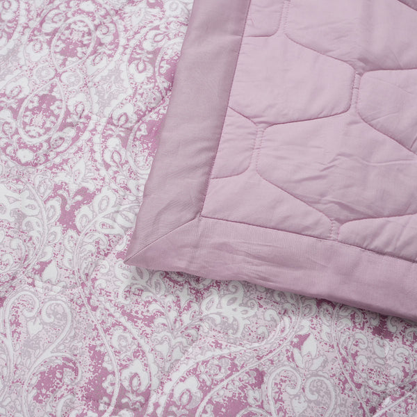 PBS Refined Retro Baroque 6PC Quilt/Quilted Bed Cover Set Red