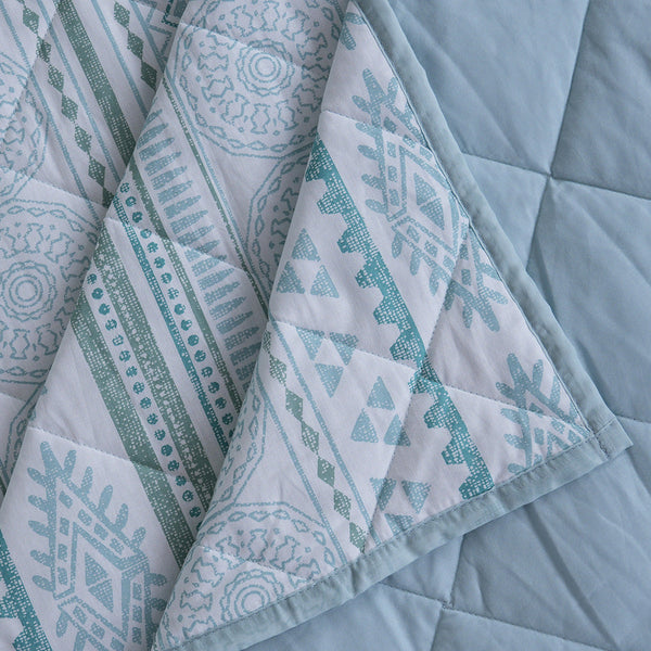 Sensory Bloom Allegra 4 pcs Blue Quilt Set
