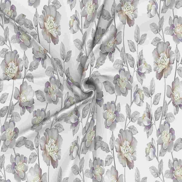 Regency Abigail Printed 210TC 100 %Cotton Purple Bed Sheet with Pillow Case