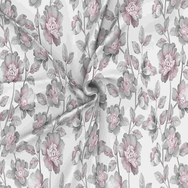 Regency Abigail Printed 210TC 100 %Cotton Neutral Bed Sheet with Pillow Case