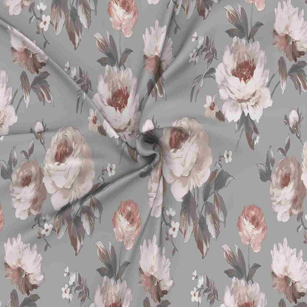 Regency Bouquet Printed 210TC 100 %Cotton Pink Bed Sheet with Pillow Case