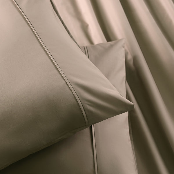 Slumber Plain Easy Care Percale 100% Cotton Nomad Crisp Bed Sheet with Pillow Case