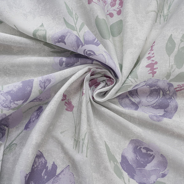 Optimist Bloom 200 TC  Soft Rose 100% Cotton Printed Bed Sheet with Pillow Case