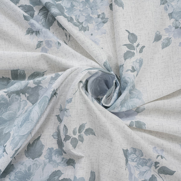 Optimist Bloom 300 TC Clarice 100% Cotton Printed Bed Sheet with Pillow Case