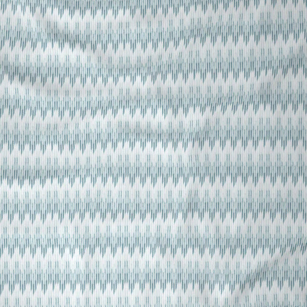 Tranquil Serenity Asher 100%Cotton Printed Bed Sheet With Pillow Case, Blue