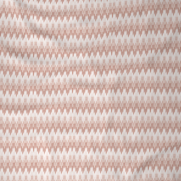 Tranquil Serenity Asher 100%Cotton Printed Bed Sheet With Pillow Case, Red