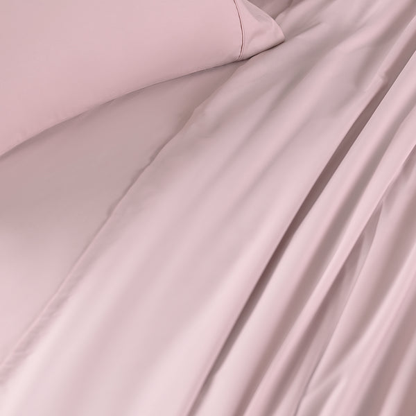 Slumber Plain Easy Care Percale 100% Cotton Cradle Pink Crisp Bed Sheet with Pillow Case