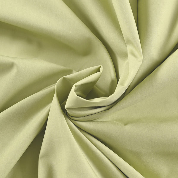 Slumber Plain Easy Care Percale 100% Cotton Silk Green Crisp Bed Sheet with Pillow Case