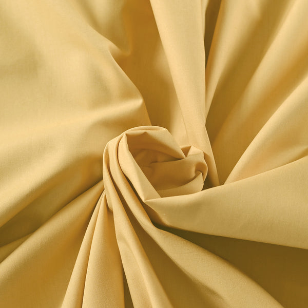 Slumber Plain Easy Care Percale 100% Cotton Honey Dust Crisp Bed Sheet with Pillow Case