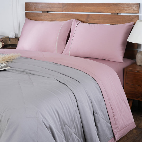 Selwyn Reversible Summer AC Quilt/Quilted Bed Cover/Comforter Plein Air/Sandshell Quilt