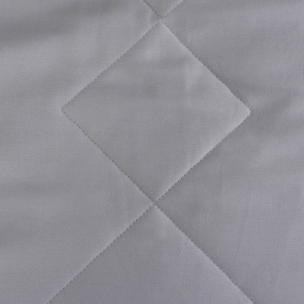 Selwyn Reversible Summer AC Quilt/Quilted Bed Cover/Comforter Misty Rose/Flint Grey Quilt