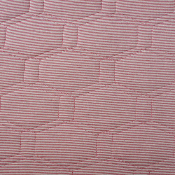 Pin Stripe 100% Natural Cotton Filling Light Weight Winter Quilt / Quilted Bed Cover Red