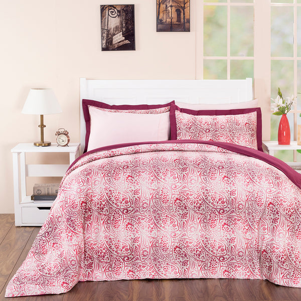 Folklore Transition Ombre Bonanza 100%Cotton Print Duvet Cover with Pillow Case