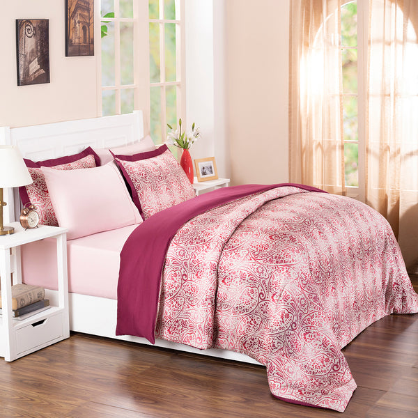 Folklore Transition Ombre Bonanza 100%Cotton Print Duvet Cover with Pillow Case