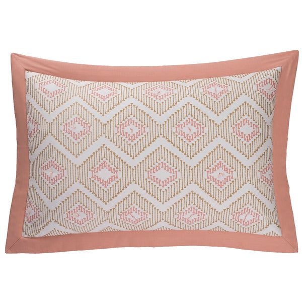 Global Atelier Demon Dash Peach Machine Quilted 2PC Pillow Sham Set