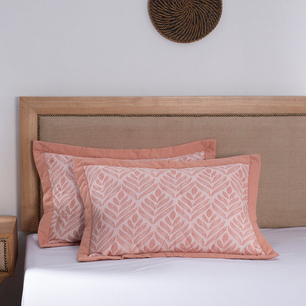 Global Atelier Petal Touch Green Machine Quilted 2PC Pillow Sham Set