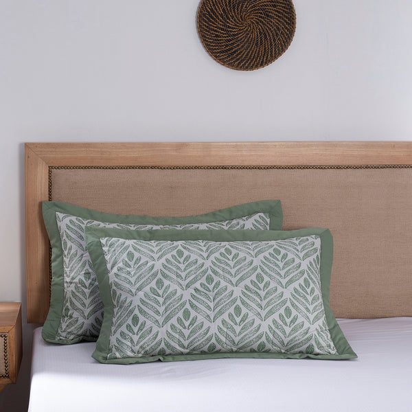 Global Atelier Petal Touch Peach Machine Quilted 2PC Pillow Sham Set