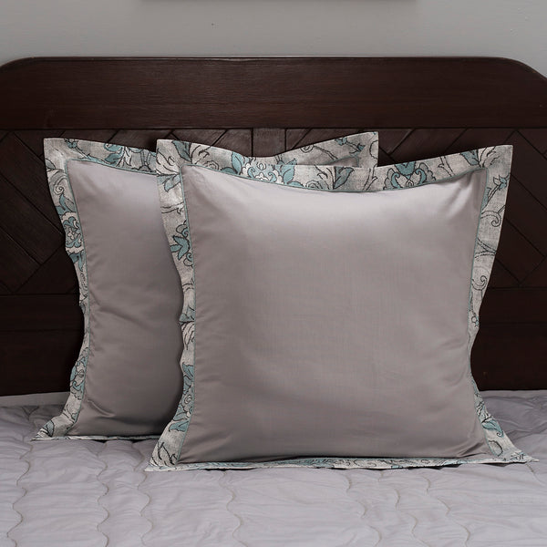 Nostalgic Attire Pearl Petal Peach 2PC Pillow Case Euro Set
