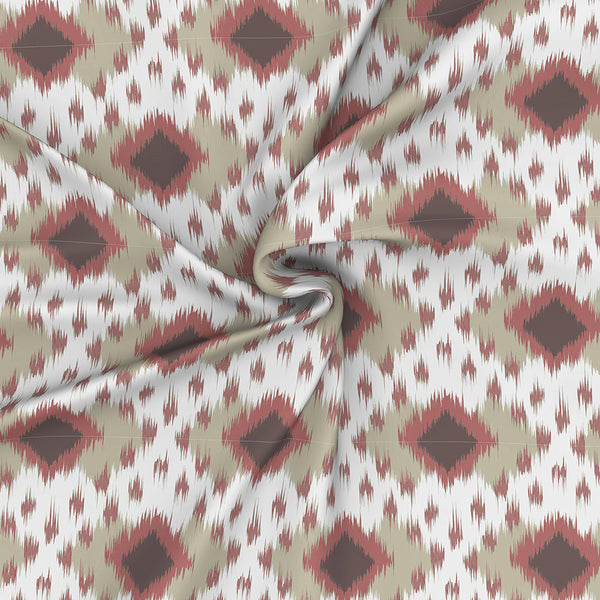 Florescence Arlen Print Red Fitted Sheet With Pillow Covers