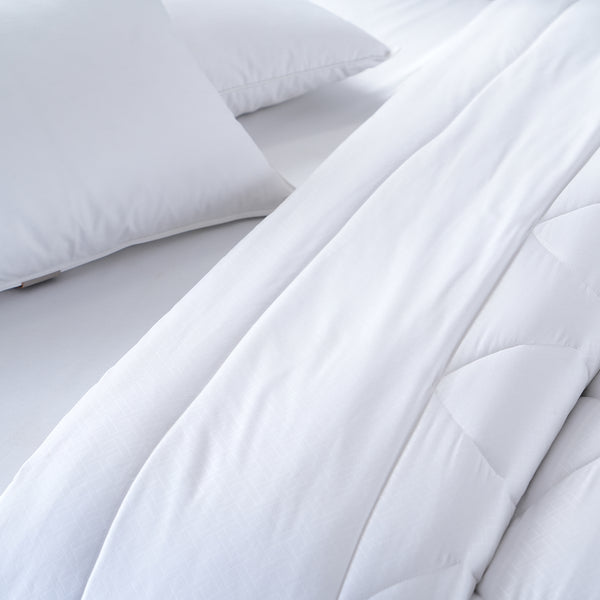 Essentials Ravel Solid White 1PC Duvet