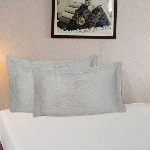 Tranquil Essence Burb Slub Green 2 PC Pillow Sham Set