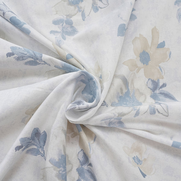 Optimist Bloom 300 TC Everly 100% Cotton Printed Fitted Sheet With Pillow Cover