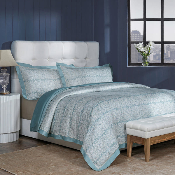 Classical Impression Folkloric 100% Cotton Duvet Cover with Pillow Case Rust