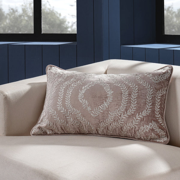 Classical Impression Ingrid Damask 100% Cotton Cushion Cover Grey