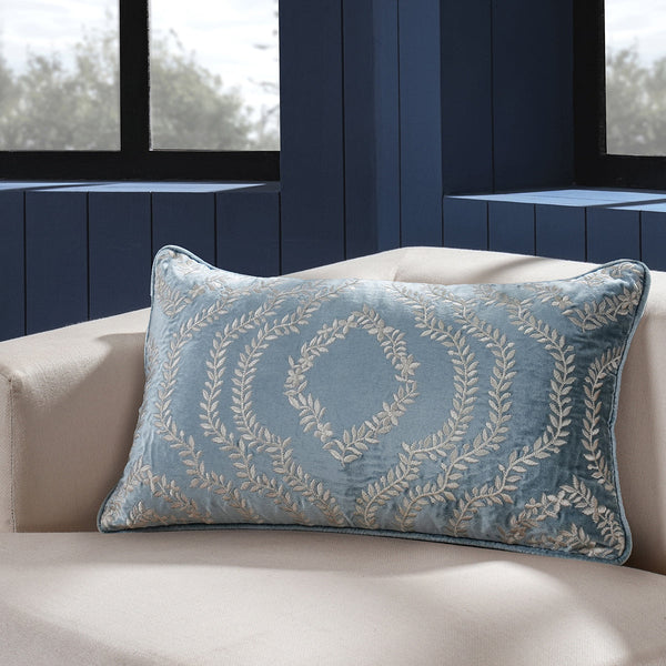 Classical Impression Ingrid Damask 100% Cotton Cushion Cover Grey