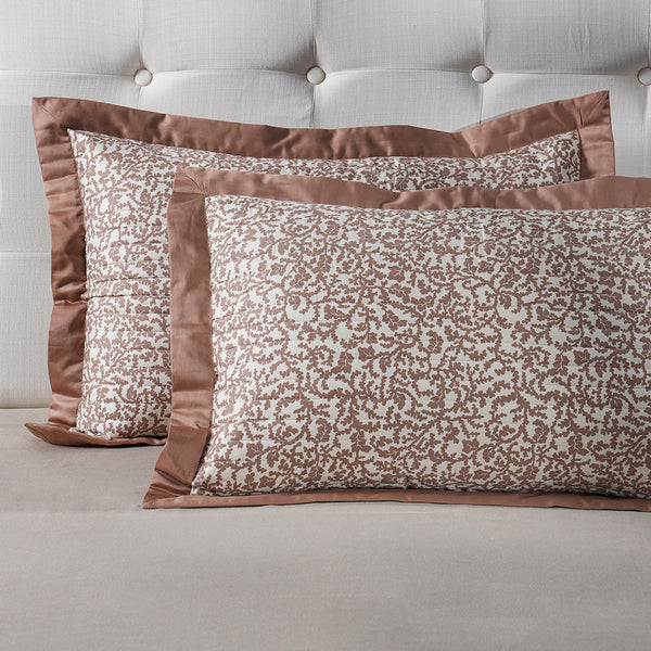 Classical Impression Ornamental Fabric-100% Cotton, Filling-100% Polyester Pillow Sham Set Grey