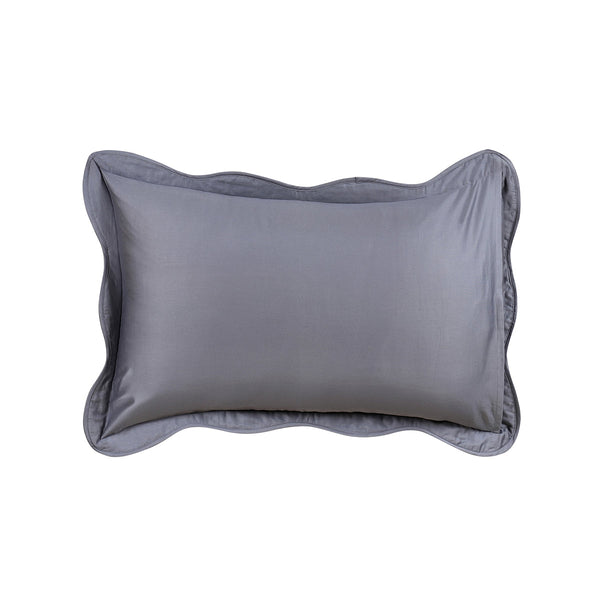 Classical Impression Swirling Fabric-100% Cotton, Filling-100% Polyester Pillow Sham Set Grey